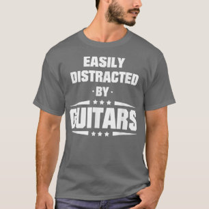 Eenvoudig verstoord door gitaren t-shirt