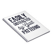 Eenvoudig verstoord door grijppatronen notitieboek (Rechterzijde)