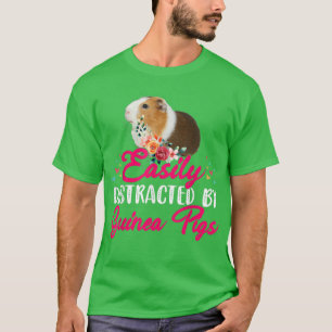 Eenvoudig verstoord door Guinese Varkens Floral Fl T-shirt