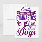 Eenvoudig verstoord door gymnastiek en honden briefkaart (Voorkant / Achterkant)