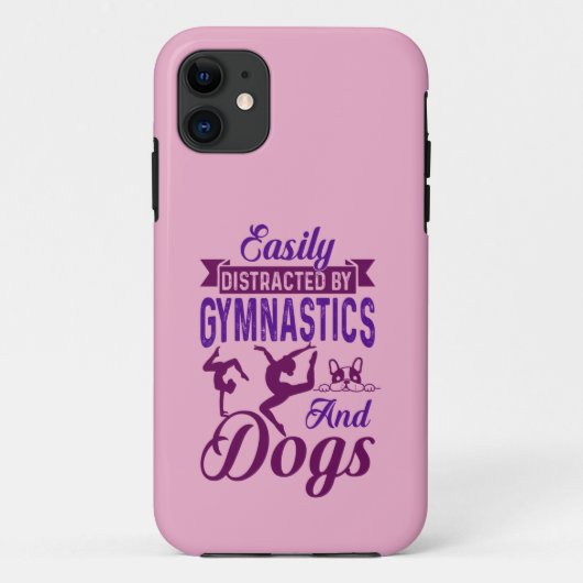 Eenvoudig verstoord door gymnastiek en honden Case-Mate iPhone case (Achterkant)
