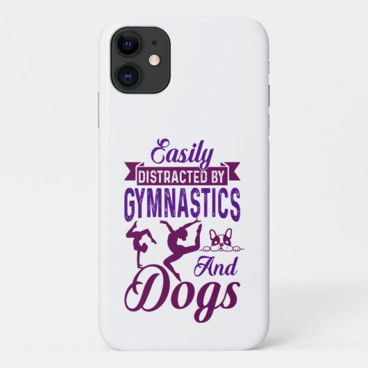 Eenvoudig verstoord door gymnastiek en honden Case-Mate iPhone case (Achterkant)