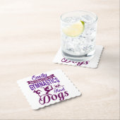 Eenvoudig verstoord door gymnastiek en honden kartonnen onderzetters (Insitu)