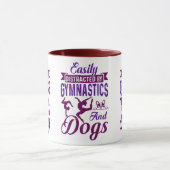 Eenvoudig verstoord door gymnastiek en honden mok (Midden)