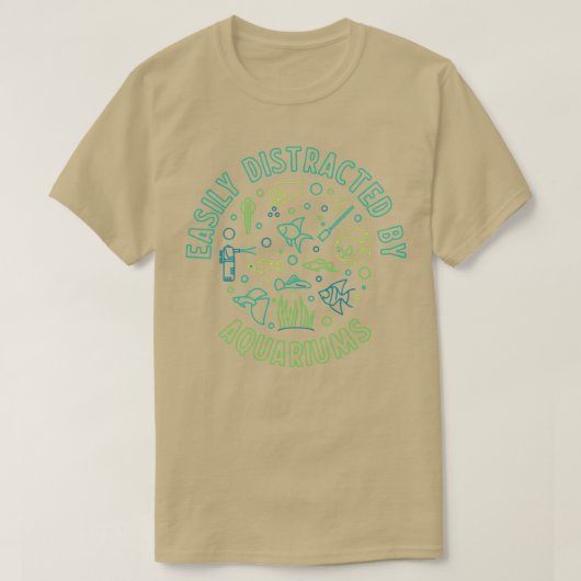 Eenvoudig verstoord door het rondontwerp van Aquar T-shirt (Design voorkant)