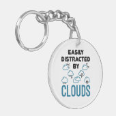 Eenvoudig verstoord door het wolkenmeteorologische sleutelhanger (Voorkant Links)