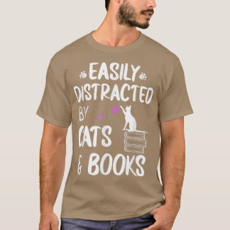 Eenvoudig verstoord door katten en boeken Kat & Bo T-shirt