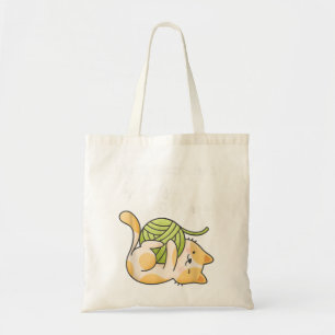 Eenvoudig verstoord door katten en Yarn Funny Croc Tote Bag