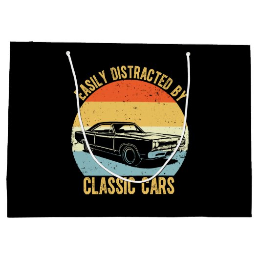 Eenvoudig verstoord door klassieke auto's groot cadeauzakje (Achterkant)