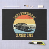 Eenvoudig verstoord door klassieke auto's tissuepapier (Craft)