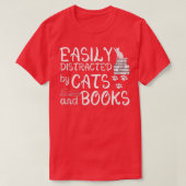 Eenvoudig verstoord door kratten en boeken t-shirt (Design voorkant)