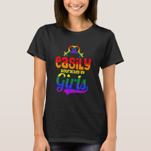 Eenvoudig verstoord door meisjes Lesbian Gay Trans T-shirt