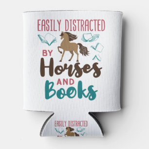 Eenvoudig verstoord door paarden en boeken blikjeskoeler