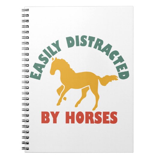 Eenvoudig verstoord door paarden notitieboek (Voorkant)