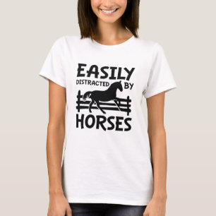Eenvoudig verstoord door paarden t-shirt