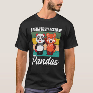 Eenvoudig verstoord door Pandas Cute Red Panda en  T-shirt