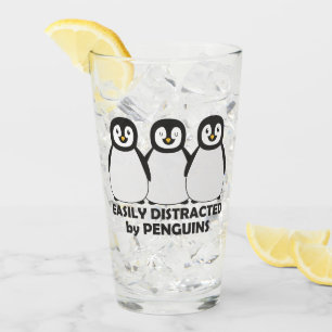 Eenvoudig verstoord door pinguïns glas