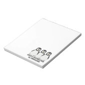 Eenvoudig verstoord door pinguïns notitieblok (Linkerzijde)