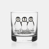 Eenvoudig verstoord door pinguïns whisky glas (Voorkant)