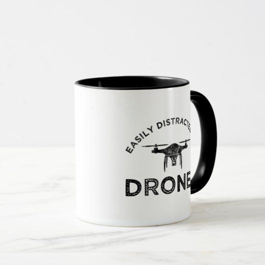 Eenvoudig verstoord door rondes mok (Voorkant rechts)