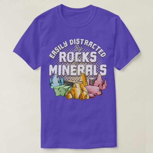 Eenvoudig verstoord door rotsmoerasmineralen t-shirt (Design voorkant)