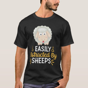Eenvoudig verstoord door schapen t-shirt