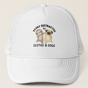 Eenvoudig verstoord door sleuven en Honden Pug Trucker Pet