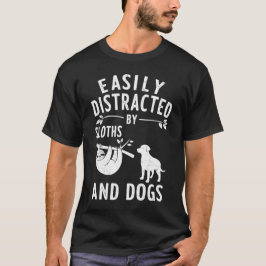 Eenvoudig verstoord door sleuven en honden t-shirt