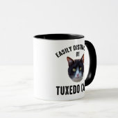 Eenvoudig verstoord door Tuxedo-katten Mok (Voorkant rechts)