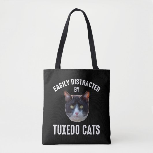 Eenvoudig verstoord door Tuxedo-katten Tote Bag (Voorkant)