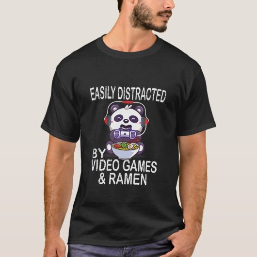 Eenvoudig verstoord door videogames en Ramen Kinde T-shirt (Voorkant)