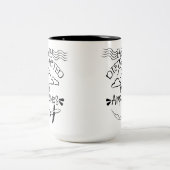 Eenvoudig verstoord door vliegtuigexploitant Pilot Tweekleurige Koffiemok (Center)