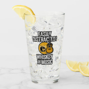Eenvoudig verstoord door Whiskey en Music Glass Glas