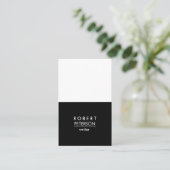 Eenvoudig verticaal modern Minimaal Sociaal mediap Visitekaartje (Staand voorkant)