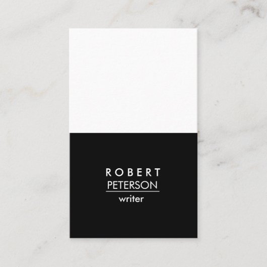 Eenvoudig verticaal modern Minimaal Sociaal mediap Visitekaartje (Voorkant)