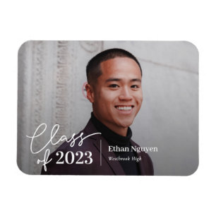 Eenvoudig Vertrouwelijk EDITABLE Afstuderen Magnet Magneet