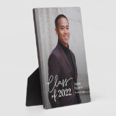 Eenvoudig vertrouwelijke EDITABLE Afstuderen Plaqu Fotoplaat (Zijkant)