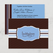 Eenvoudig verzonden uitnodiging briefkaart (Voorkant / Achterkant)