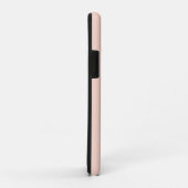 Eenvoudig vet Initiaal Monogram zwart roze Case-Mate iPhone Case (Achterkant/rechts)