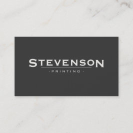 Eenvoudig vet lettertype Retro Style Black Visitekaartje