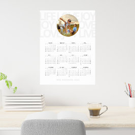 Eenvoudig vet | LIVE LOVE JOY 2025 Kalender Poster
