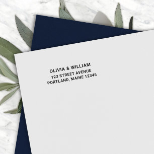 Eenvoudig Vet Modern Et-teken Koppel Retouradres Zelfinktende Stempel