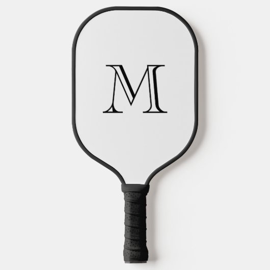 Eenvoudig Vet Monogram Initiaal Pickleball Paddle (Voorkant)