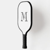 Eenvoudig Vet Monogram Initiaal Pickleball Paddle (Links)