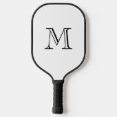 Eenvoudig Vet Monogram Initiaal Pickleball Paddle (Achterkant)