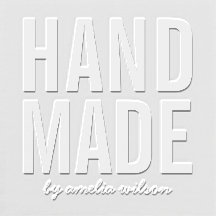 Eenvoudig Vet personaliseer met handgemaakte naam