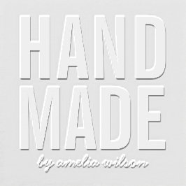 Eenvoudig Vet personaliseer met handgemaakte naam