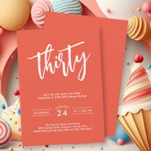 Eenvoudig vet Sinaasappel 30e verjaardagsfeestje