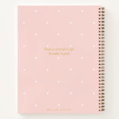 Eenvoudig Vet Stijlvol Blush en Polka Dot Recept Notitieboek (Achterkant)