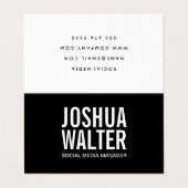 Eenvoudig vet visitekaartje (Buitenkant ongevouwen)